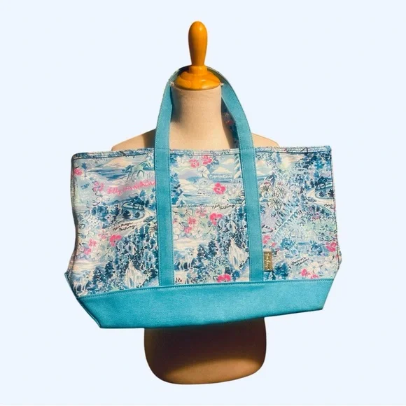 LILLY PULITZER Destination North Carolina "Mercato" Tote Bag - Picture 3 of 7